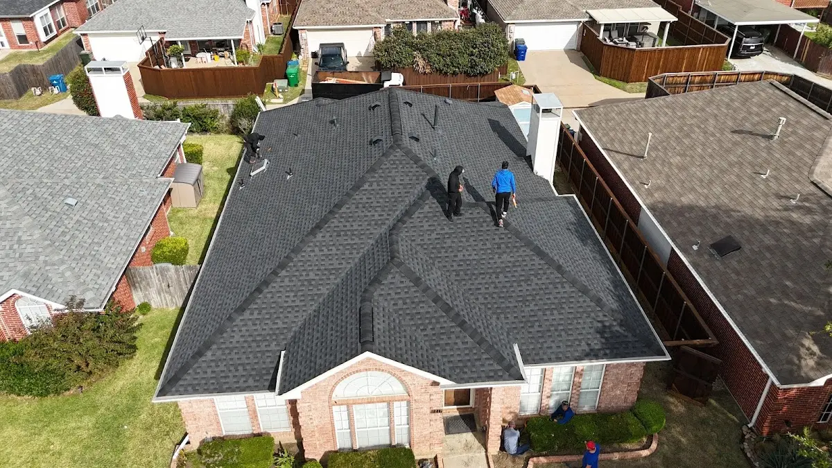Slate & Tile Roof Repair work in progress on a Edmonds property